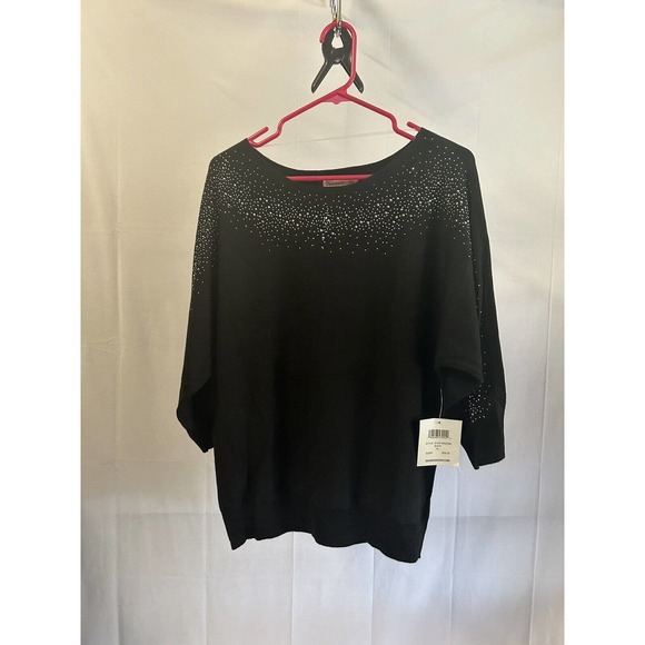 89th + Madison (Style S1091AM2289 Black ) with Rhinestone accent XL NWT - Picture 2 of 6
